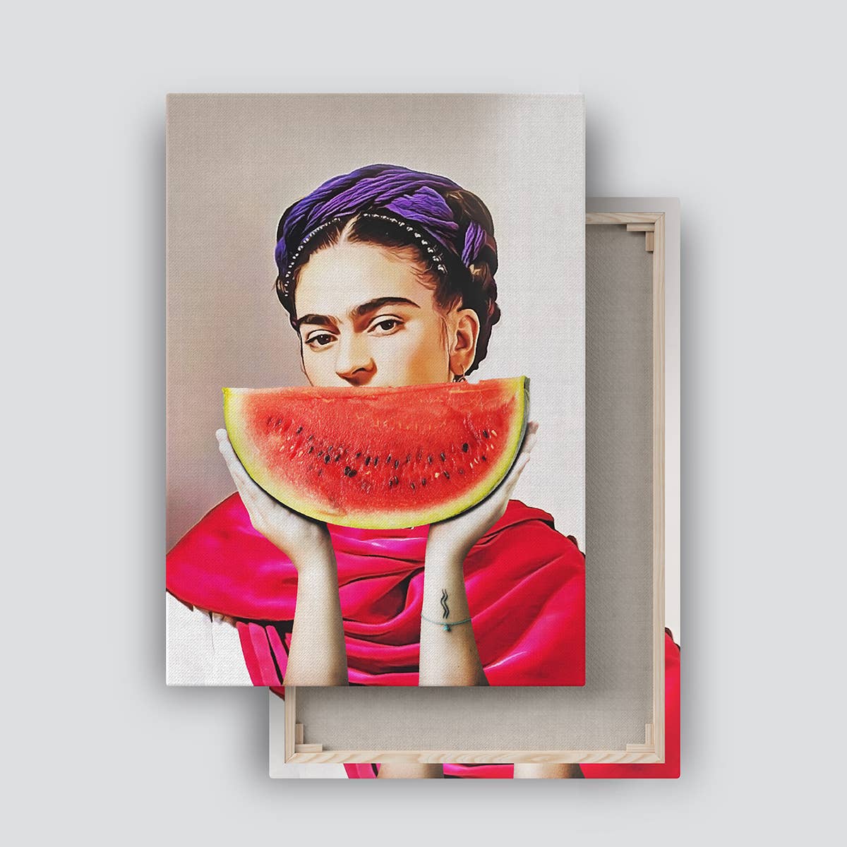 Dikhotomy - Vendita all'ingrosso Collage - Stampa su tela di anguria Frida1