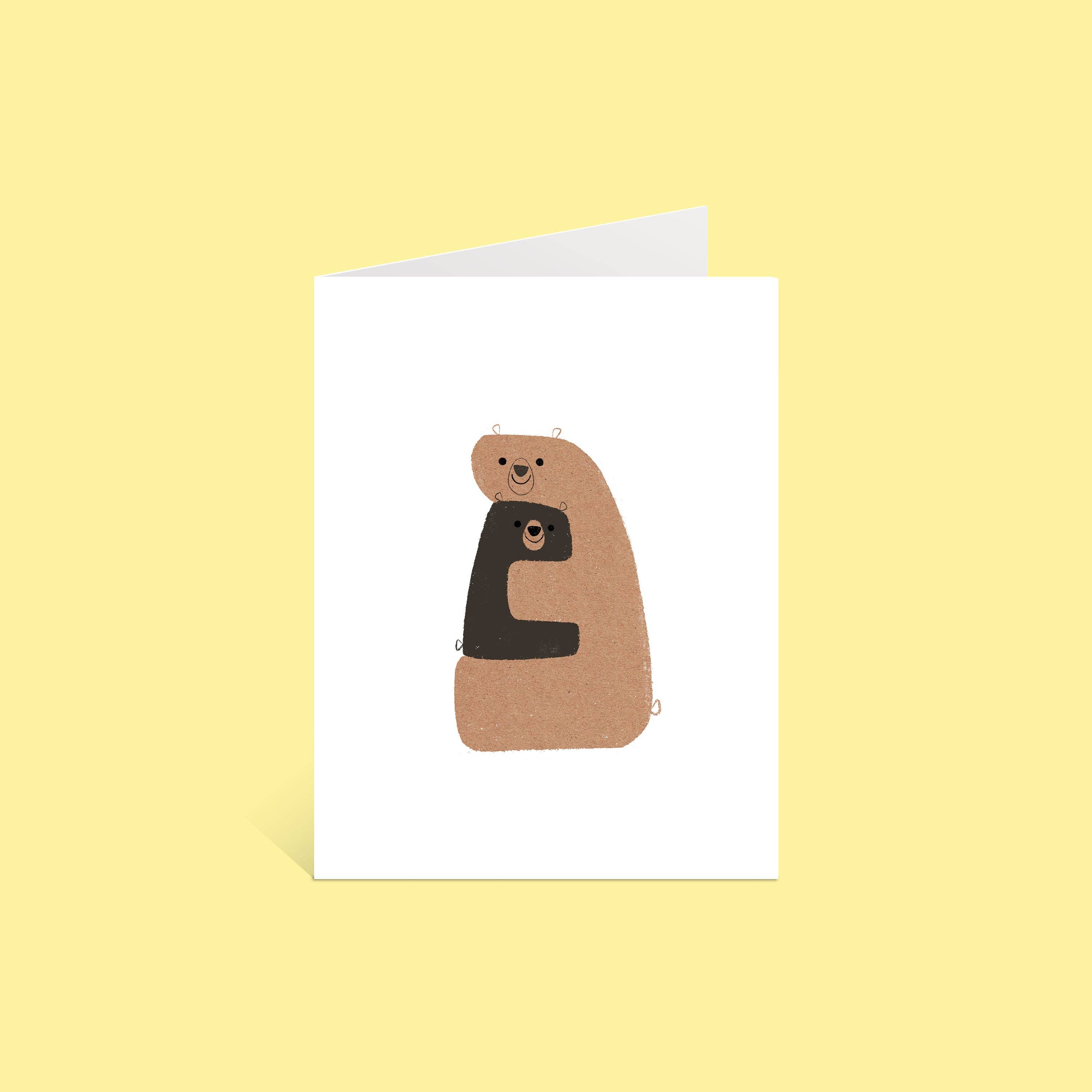 Sincerely, Rob - Wholesale Everyday Greeting Card - "Bear Hug" Greeting Card1