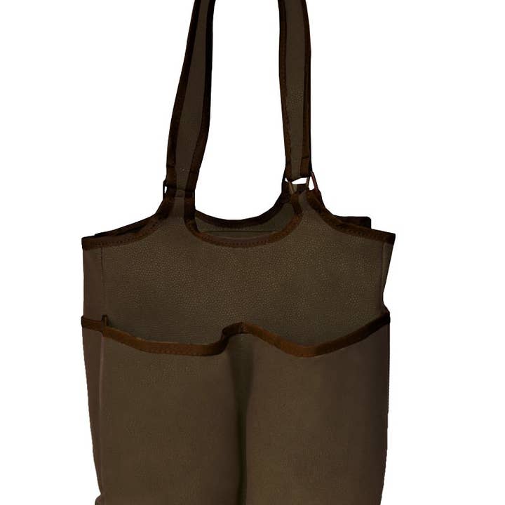 Træk det hele taske - Brun imiteret ruskind for engroshandel hos Bellemonde