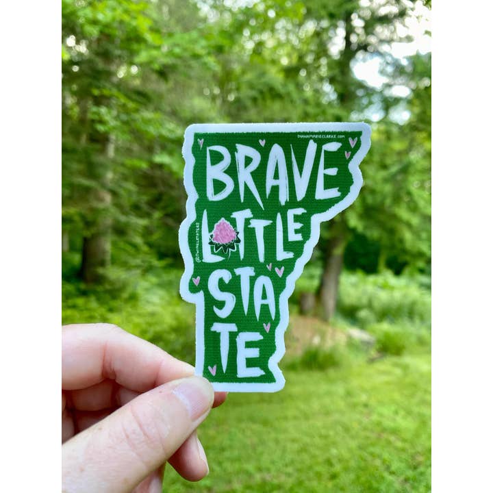 Designs by Diana - twinkletaters - Wholesale Sticker - Brave Little State Vermont Vinyl Sticker4