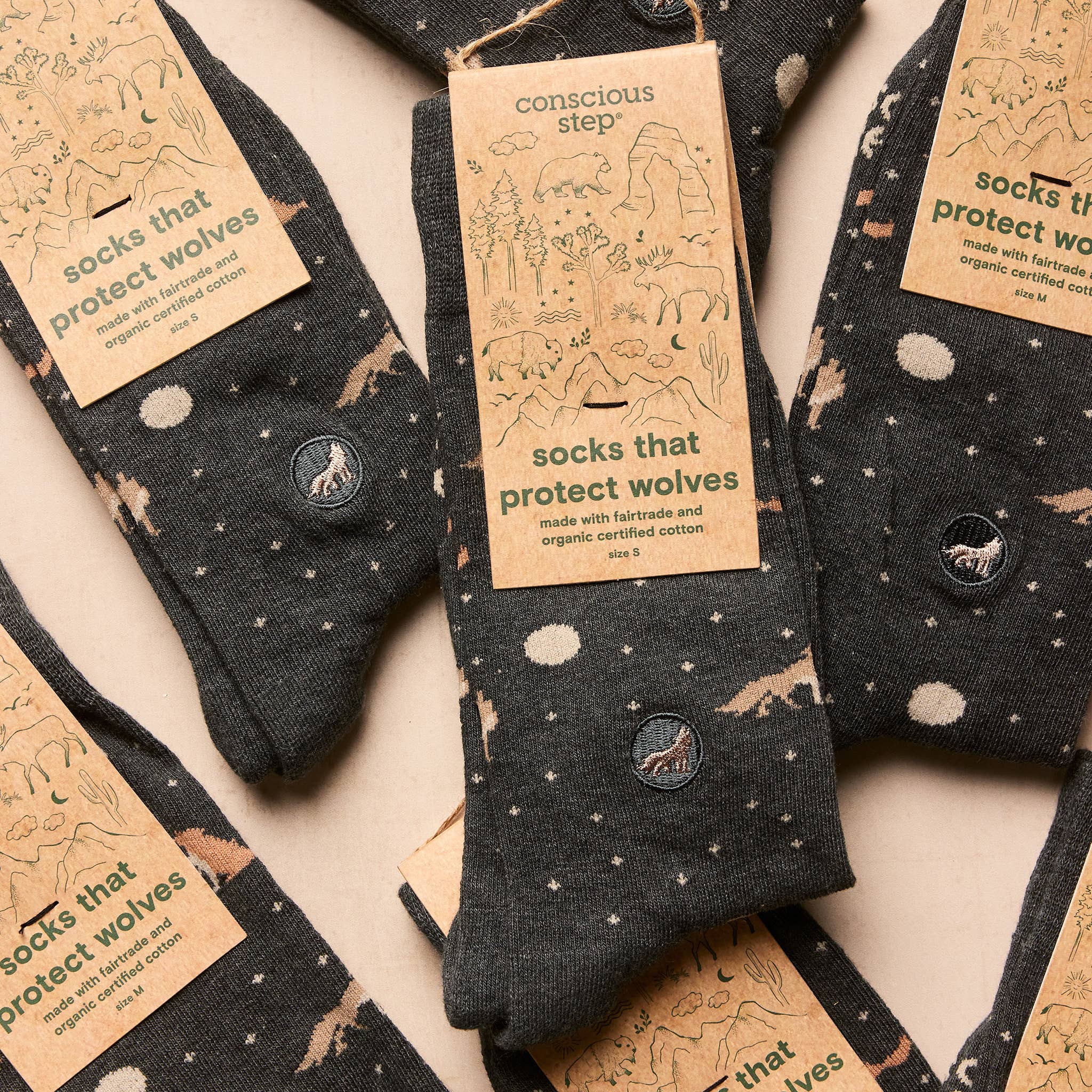 Conscious Step - Wholesale Socks - Unisex - Socks that Protect Wolves2