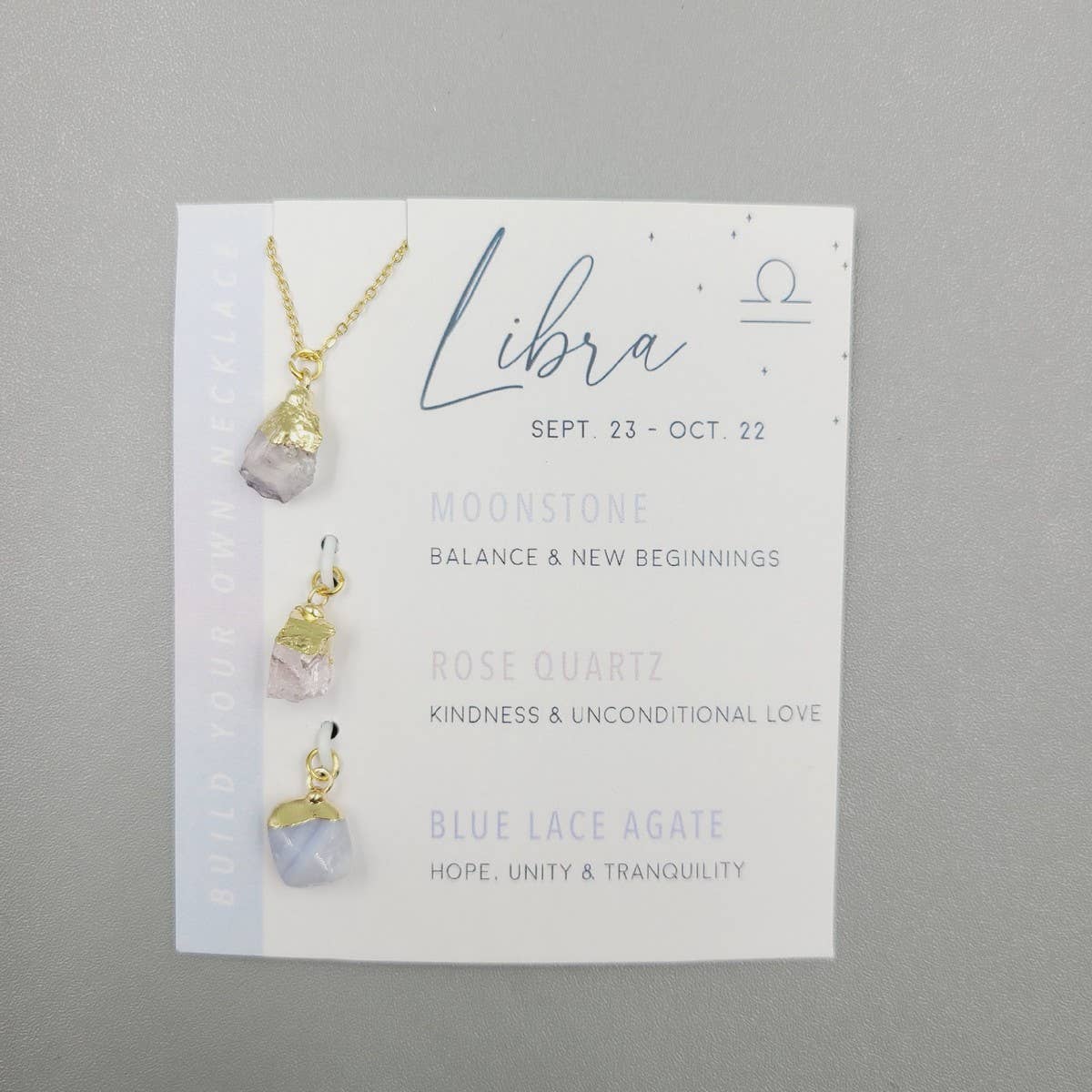 ACCITY - Wholesale Pendant/Charm Necklace - TWELVE CONSTELLATIONS NATURAL STONE NECKLACE_CWAJE10486