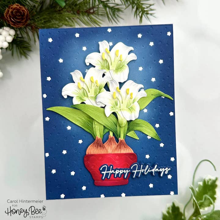 Honey Bee Stamps - Wholesale Rubber/Decorative Stamp - Seasonal Sentiments - 3x3 Photopolymer Stamp Set1