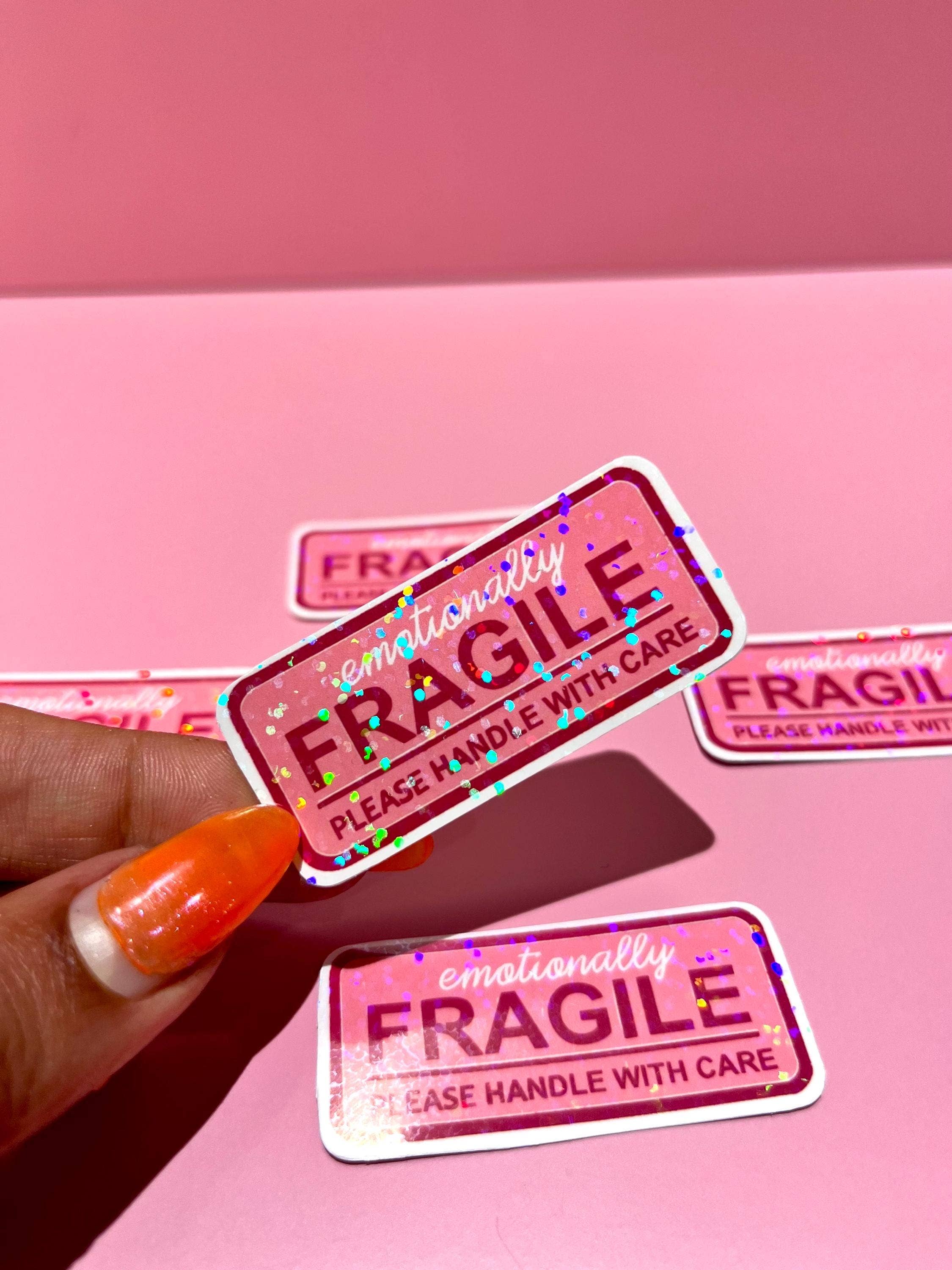 by Rosybum - Wholesale Sticker - Emotionally Fragile Holographic Vinyl Art Sticker7