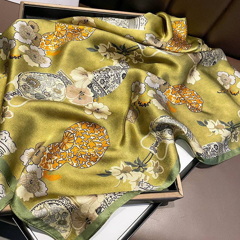 SueSilkHK - Vendita all'ingrosso Sciarpa - Donna - Sciarpa vintage in seta di gelso, sciarpa in seta di gelso 100% 70 cm, scialle in seta, regalo per lei1