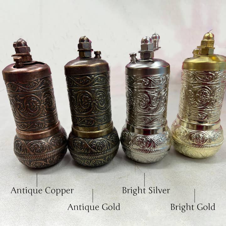 Hakan - Wholesale Pepper Mill - Copper Black Pepper Grinder, Refillable Spice Mill, 4.2 in19