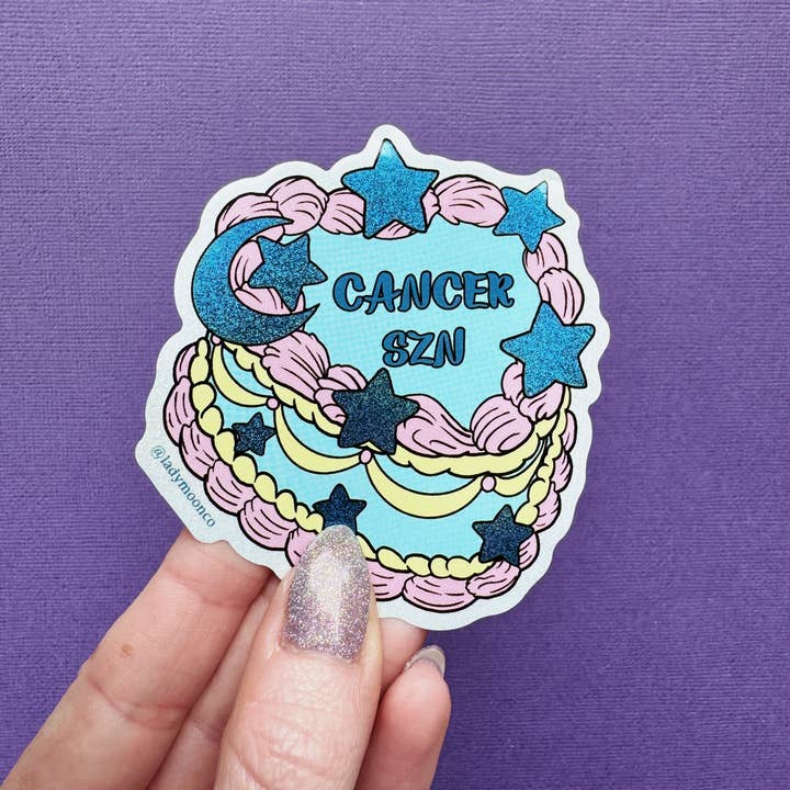Lady Moon Co.® - Wholesale Sticker - Zodiac Birthday Cake Stickers