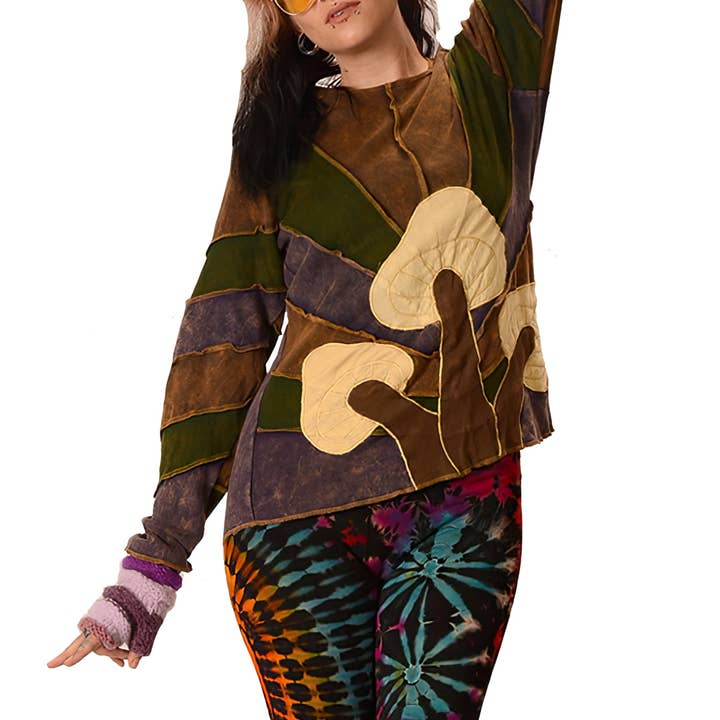 BOMULD STONEWASH CHAMPIGNON HERLIGHED HÆTTETRØJE for engroshandel hos Gypsy Rose