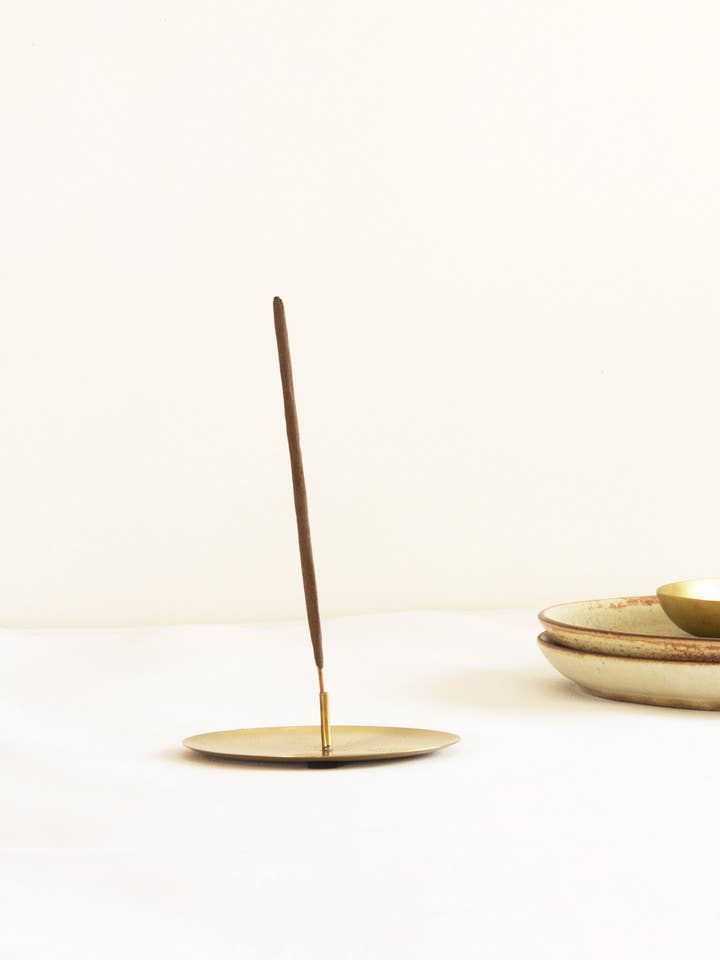 Heirloom Brass Incense Holder for wholesale by Fleck