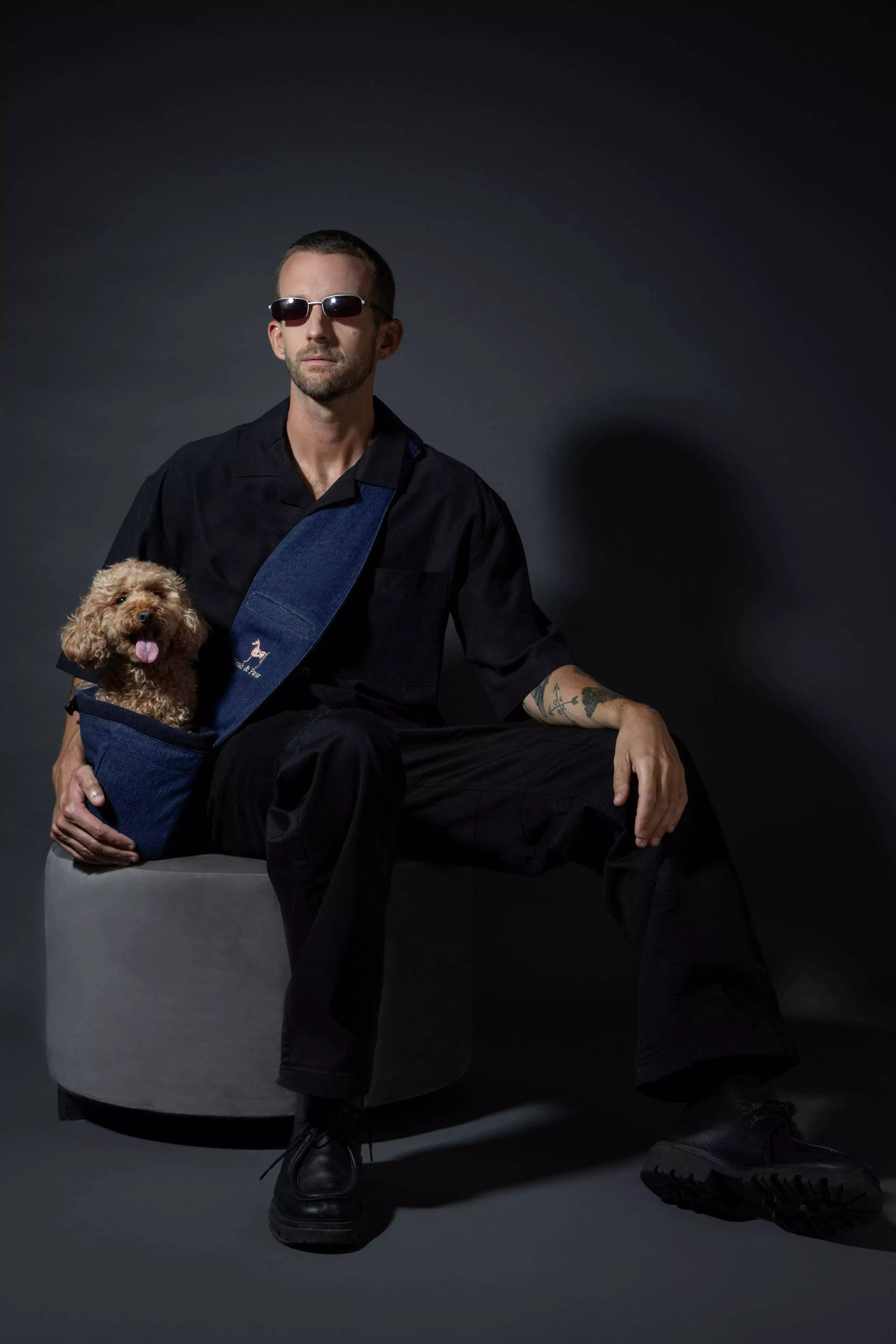 NOAH AND PAW LLC - Wholesale Pet Carrier - Cat/Dog - Premium Denim Pet sling Carrier 3x Safety8