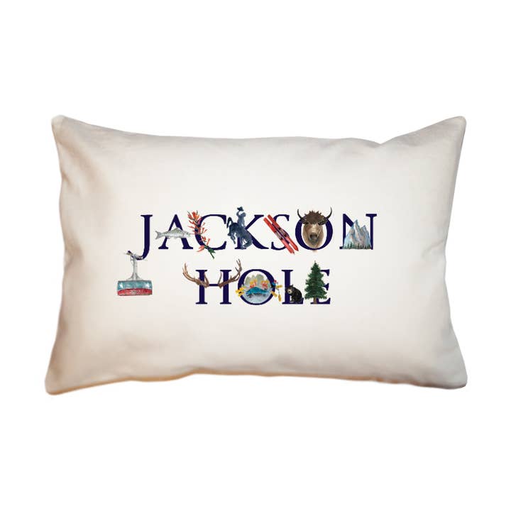 jackson hole small accent pillow for wholesale by Tina Labadini Designs