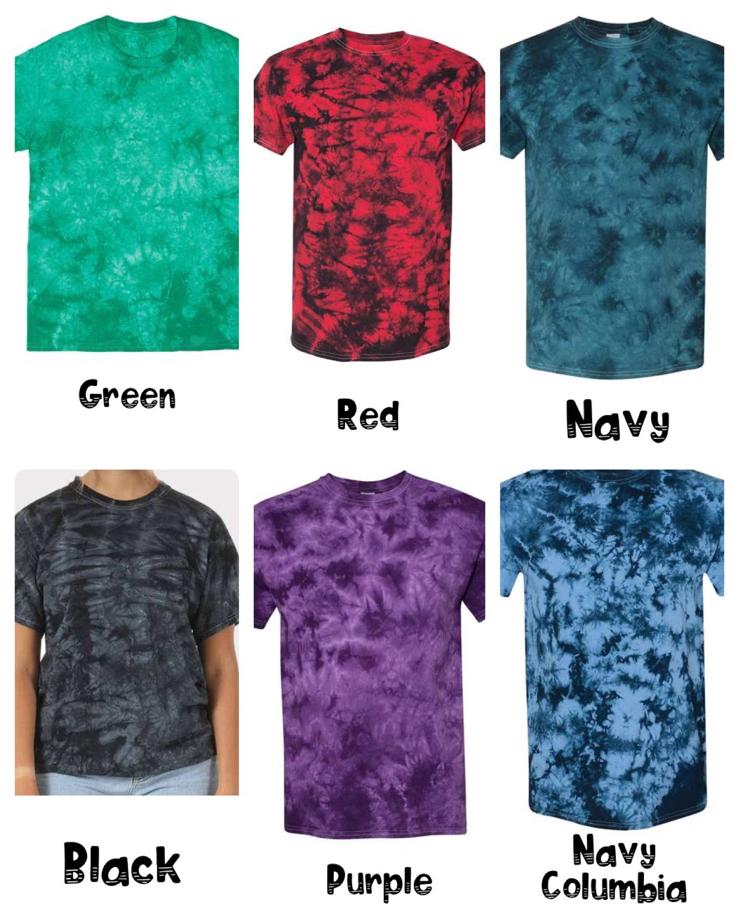 Plain Apparel Tees – Engroshandel T-shirt med print - Dame – Brugerdefineret holdnavn PUFF INK Tie Dye Tee1