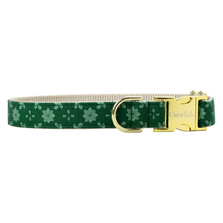 Collier pour chien Basil Blooms pour la vente par Crew LaLa
