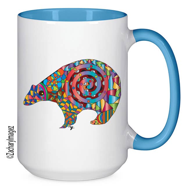Tasse en céramique Colorful Bear 2 15 oz pour la vente par Zachary Imagez