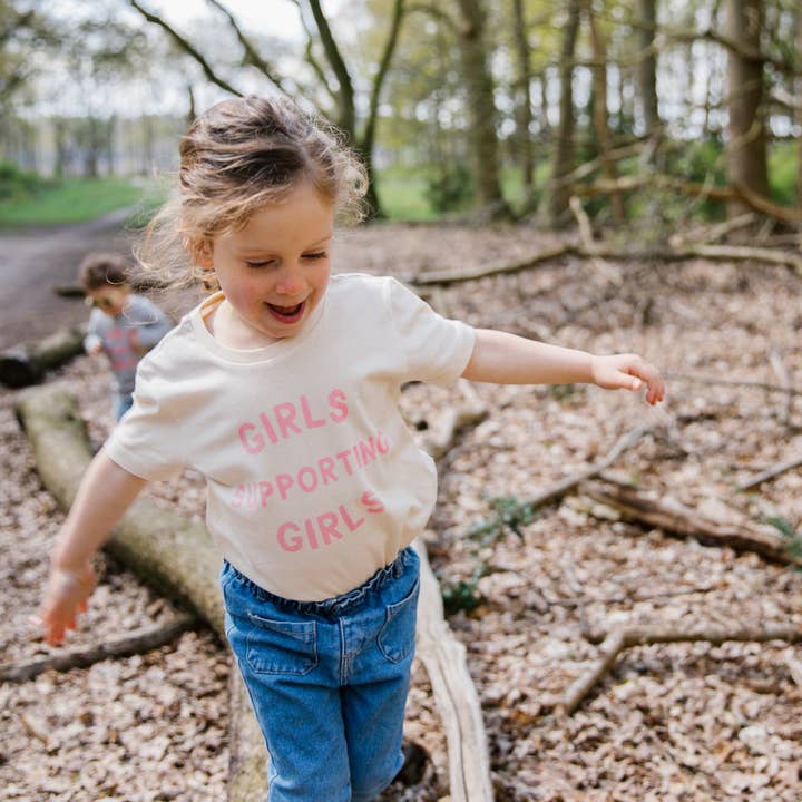 Girls Supporting Girls T-Shirt (Child) , Raw Cotton for wholesale by les girls collective