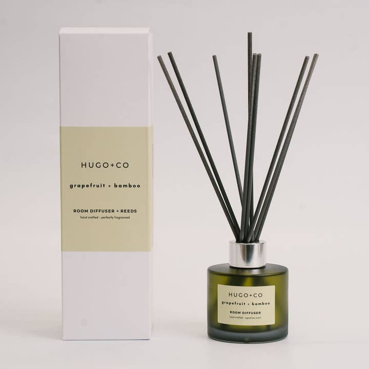 Grapefruit & Bamboo Reed Diffuser for wholesale by HUGO+CO
