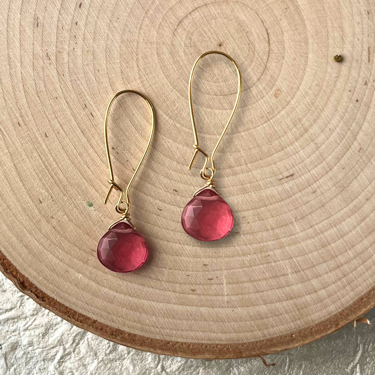 Dana Herbert - Wholesale Dangle Earrings - Gold Sasha Short Gemstone Earrings1