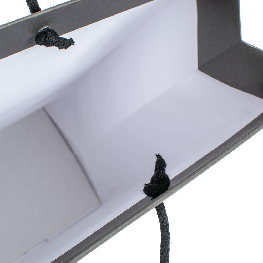 Sable Matte Black Luxury Double-Layer Paper Bag for wholesale on Faire4