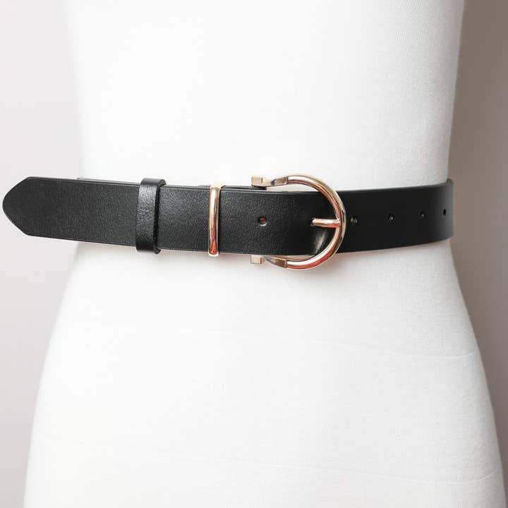 Leto Accessories - Wholesale Belt - Women's - Chic Horseshoe Gold Buckle Belt – Western Style Vibes 🧲7
