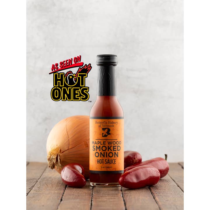 Butterfly Bakery of Vermont - Wholesale Hot sauce - Maple Wood Smoked Onion Hot Sauce 5oz