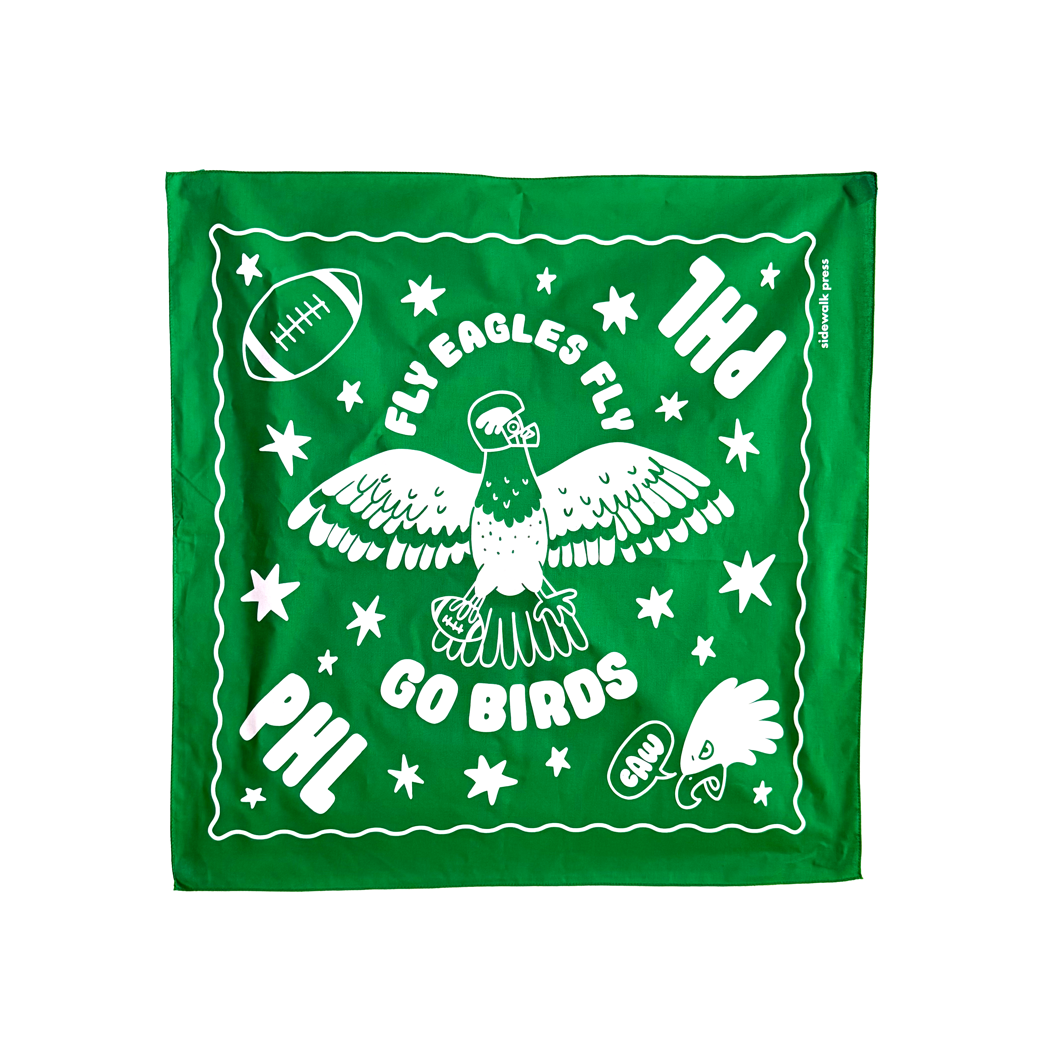 Sidewalk Press - Wholesale Bandana - Unisex - Go Birds Bandana1