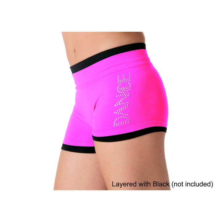 KurveShop - Wholesale Athletic Shorts - Women's - "DANCE" Rhinestone Boyshorts13