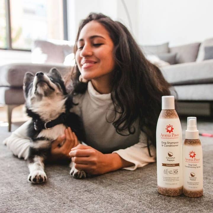 Aroma Paws – wholesale Pet spray – Dog – 4.5 Oz. Dog Coat Spray Coconut Papaya