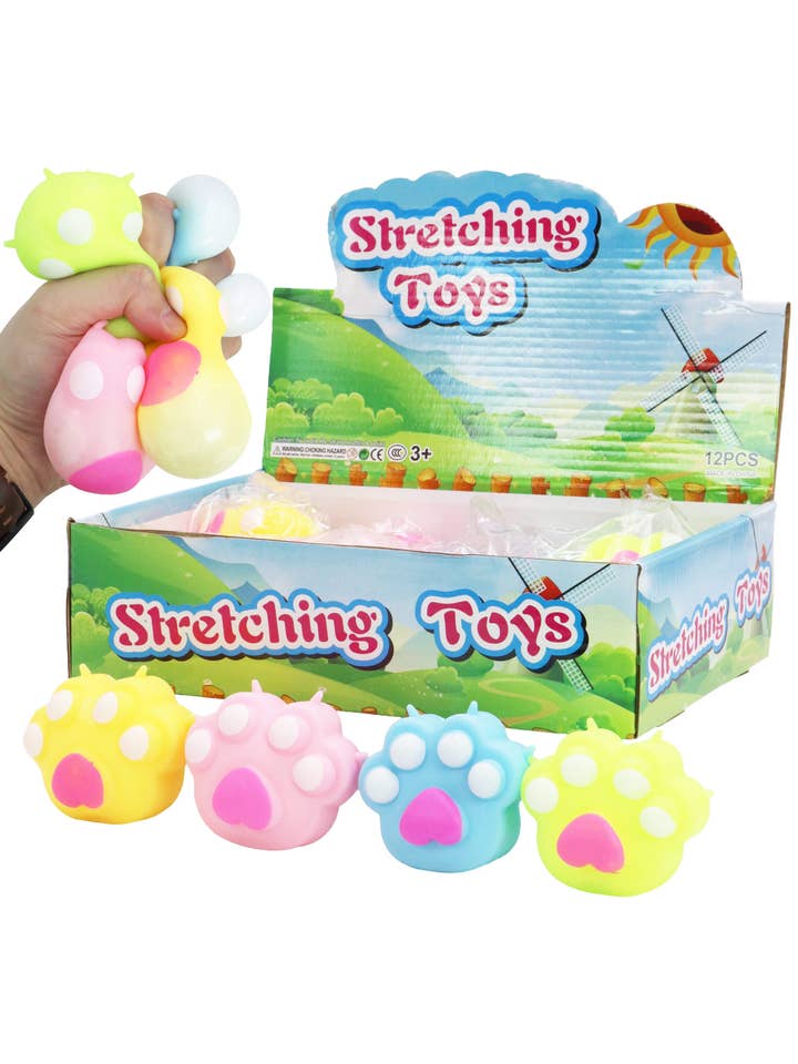 Kitty Cat Paws Fluffy Slime Gevulde Squishy voor wholesale door Cap Zone