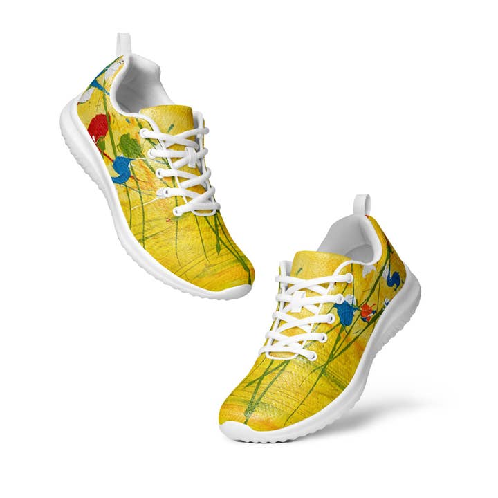 Women’s athletic shoes- Yellow for wholesale by Tuckstreet