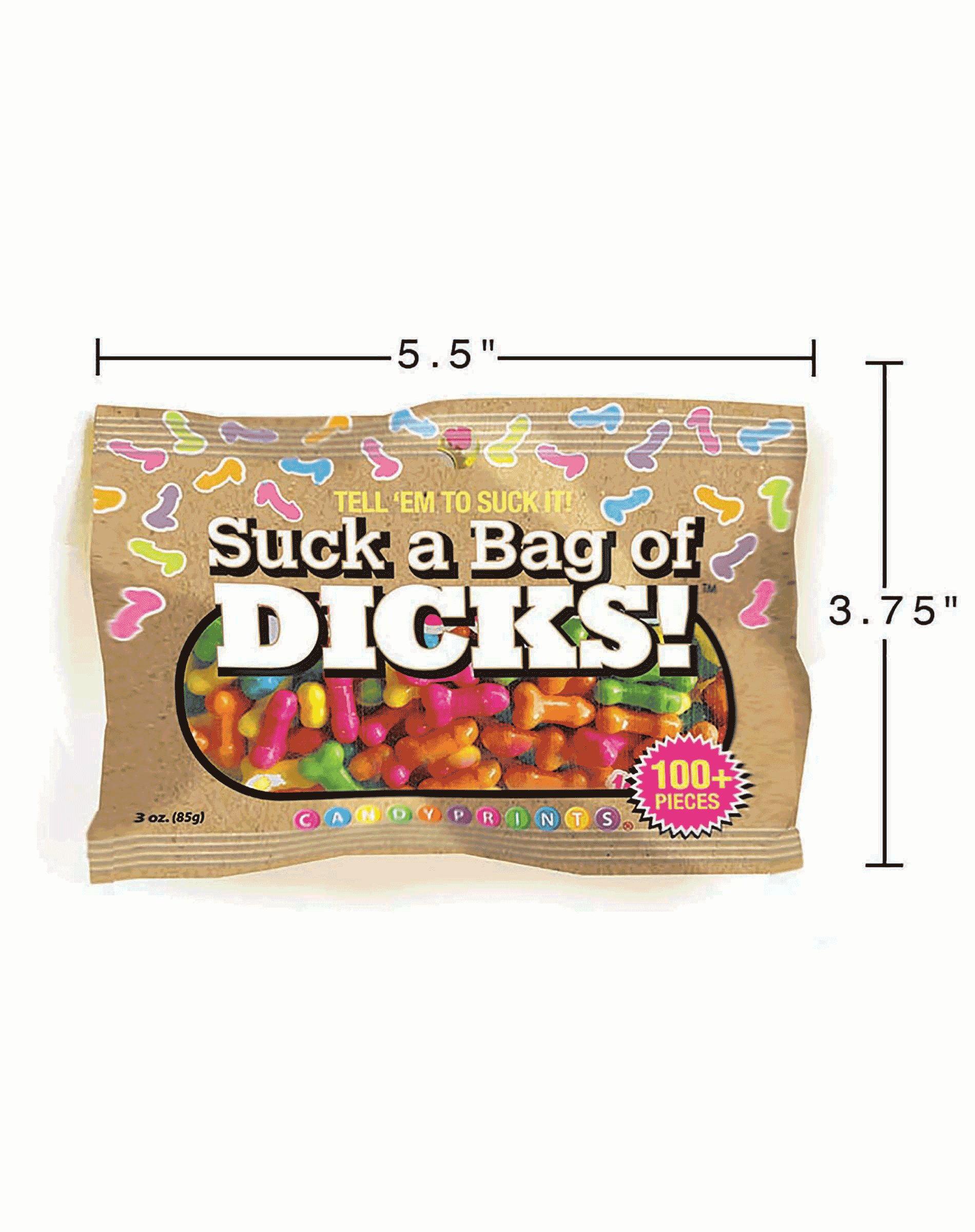 Little Genie Productions - Wholesale Hard Candy - Suck a Bag of Dicks- 3oz Bag1