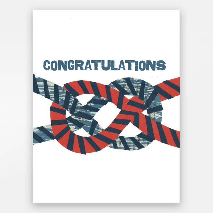 Congratulations on Tying the Knot Card for wholesale by Paste