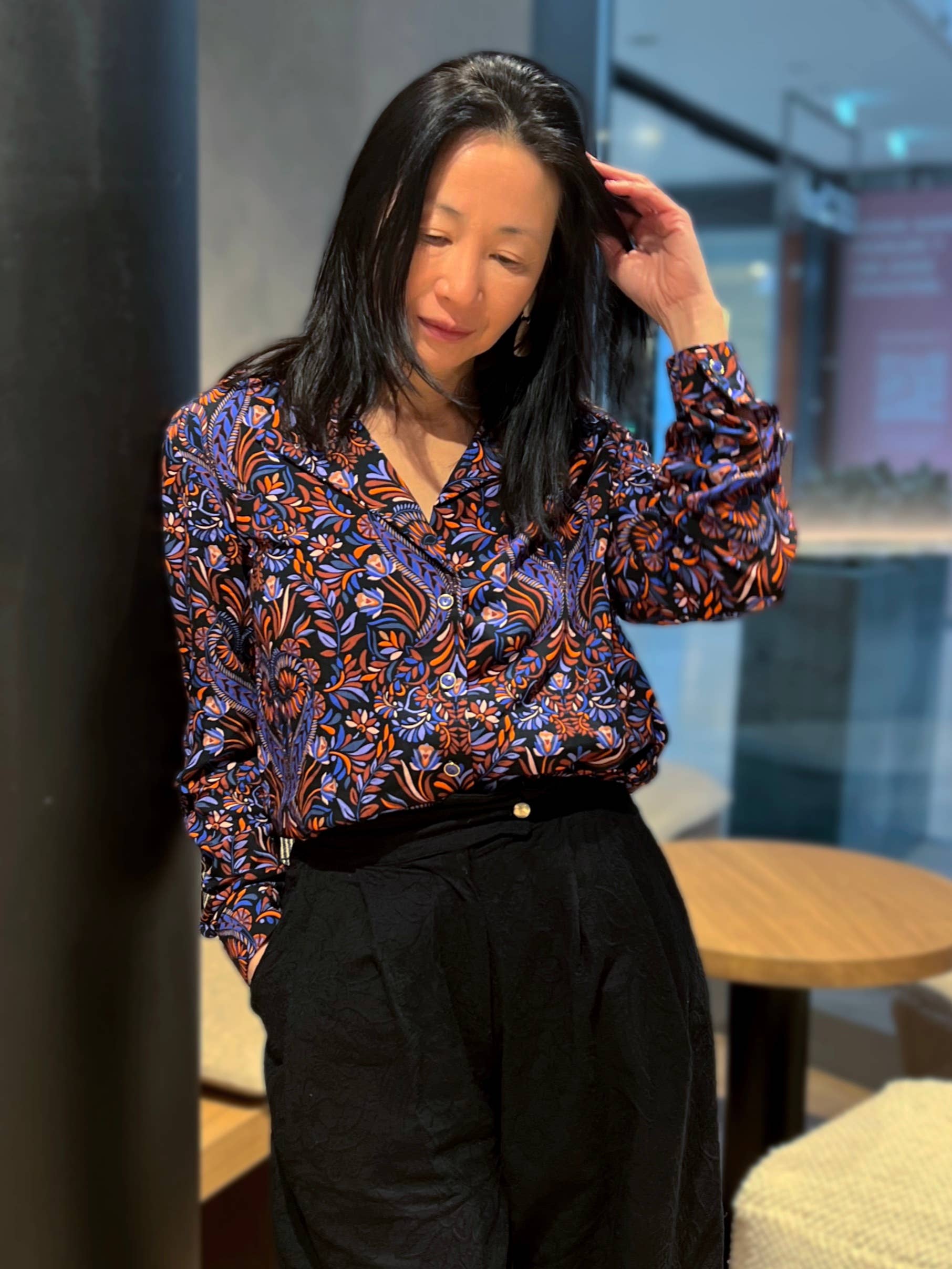 MY DRESS MADE - Wholesale Blouse - Women's - Olivia viscose crepe fabric - Printed in France8