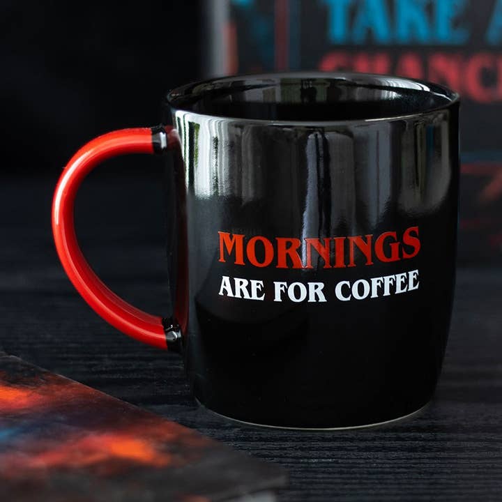 Mornings Are For Coffee Rounded Ceramic Mug for wholesale by WONDER IMPORTS AUSTRALIA