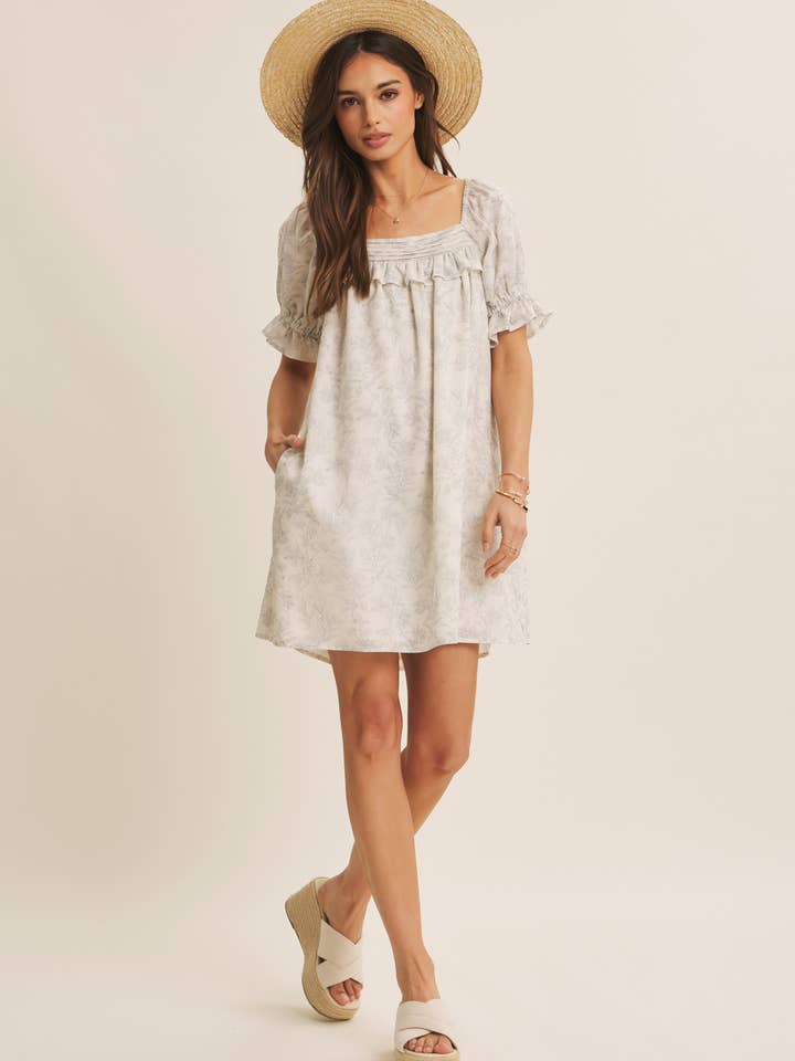 SAISONALES GESCHICHTENERZÄHLEN GEDÄMPFTE BOTANISCHE PINTUCK-GERAFFTE MINI D für den Großhandel von in february