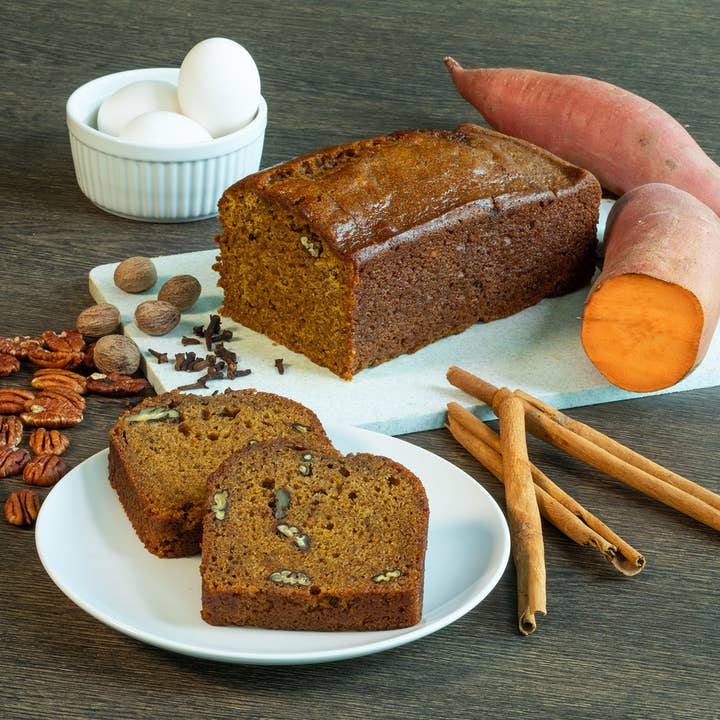 Nadel - Naturally Delicious - Wholesale Bread/Tortilla - Sweet Potato Pecan Bread, 24/4oz Grab&Go Cake Slices3
