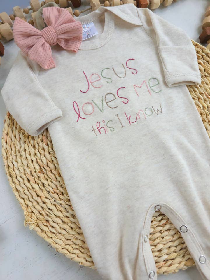 Wonderfully Made - Wholesale Jumpsuit - Baby - Baby Romper | Baby Girl Outfit - Jesus Loves Me