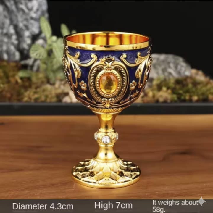 Holiday Farm - Wholesale Wine glass - Vintage Holy Grail Medieval Metal Wine Goblet4