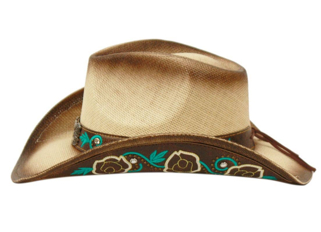 Epoch hats – wholesale Cowboyhatt - Unisex – Västerländsk cowboyhatt med fjärilsmärke3