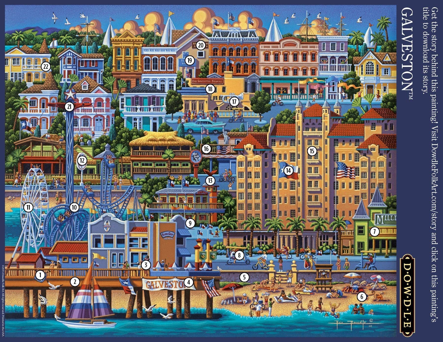 Boardwalk Puzzle Company - Wholesale Puzzle - Adult - Galveston - 500 Piece2