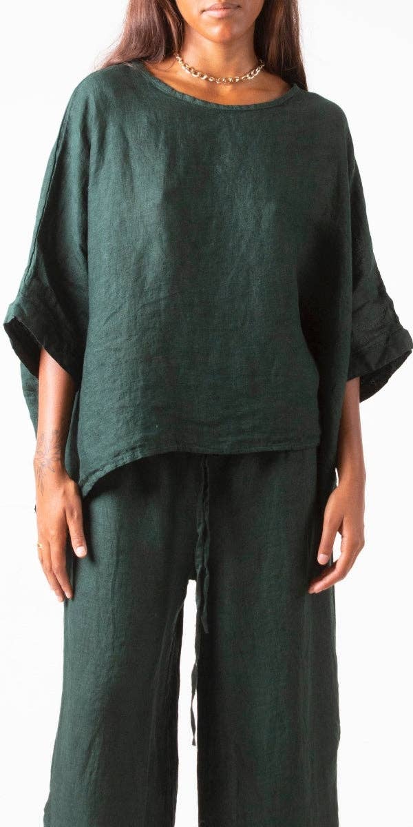 Gigi Moda - Wholesale Blouse - Women's - Linen Kaftan Blouse2