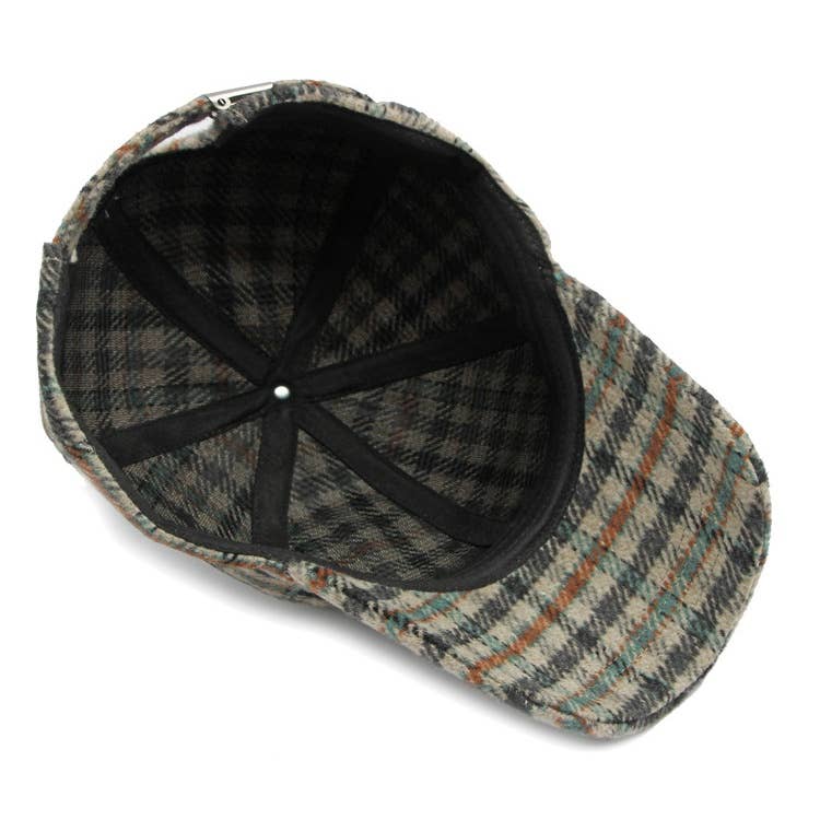 alberalkirk - Wholesale Baseball Cap - Women's - Structured Plaid Baseball Cap  M5A2685