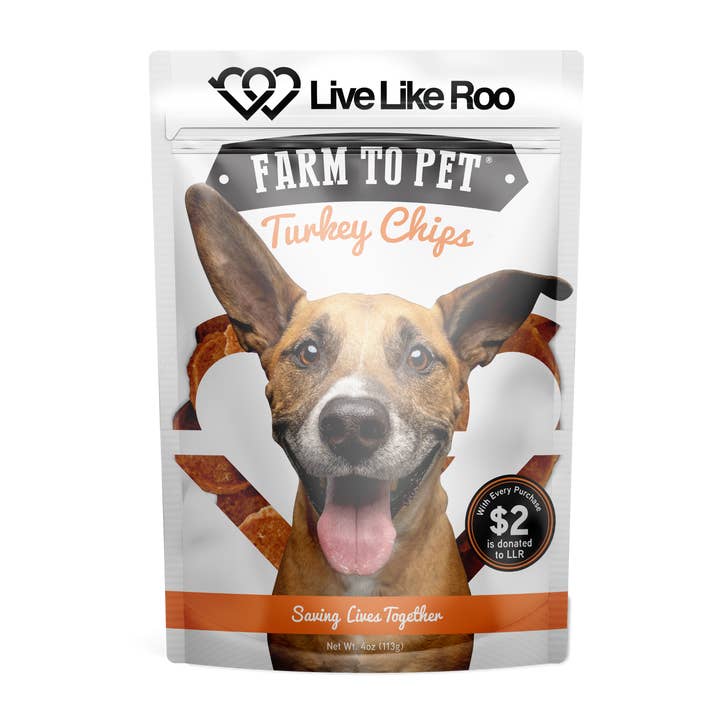 Farm To Pet Live Like Roo Turkey Chips for Charity – 4 oz and other Purchase Wholesale live pawsitive. Free Returns & Net 60 Terms on Faire trending on Faire.