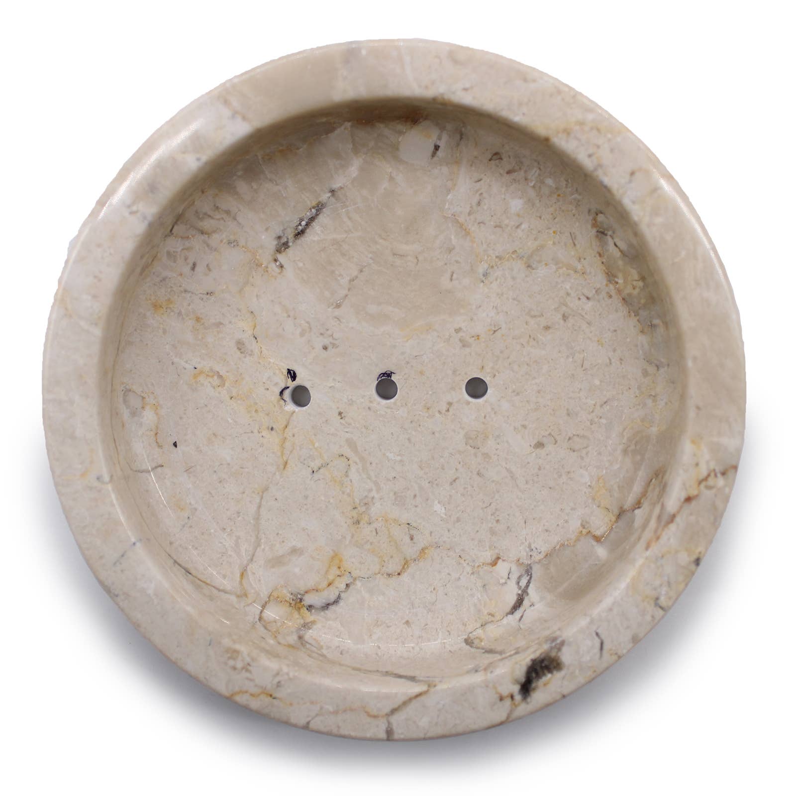 Ancient Wisdom - Vente Porte-savons de bain - Porte-savon plat rond Honey Marble1