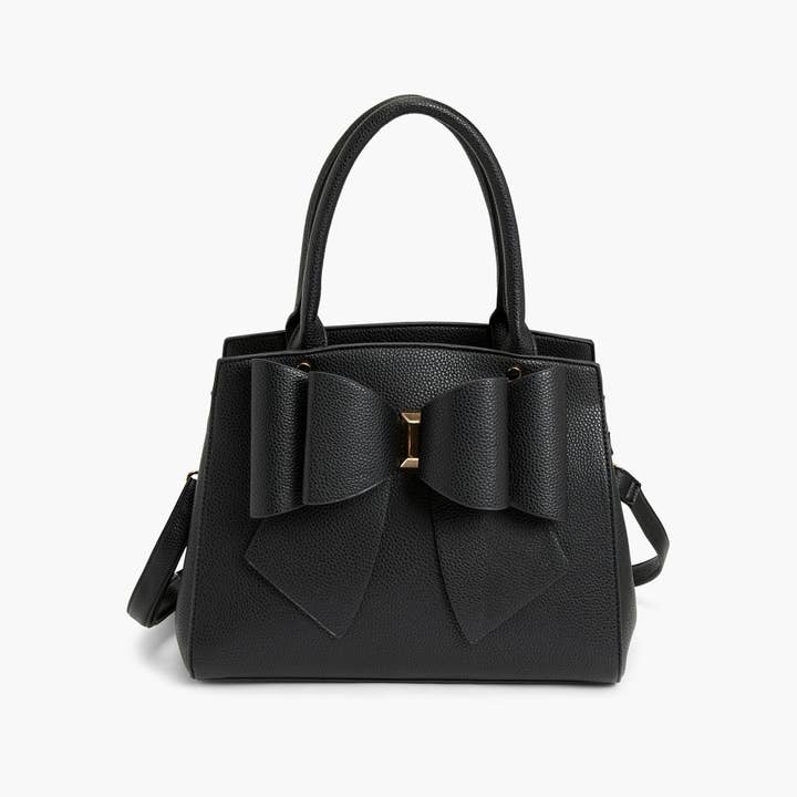 Like Dreams - Wholesale Top Handle Bag - Women's - Park Double Bowtie Top Handle Satchel