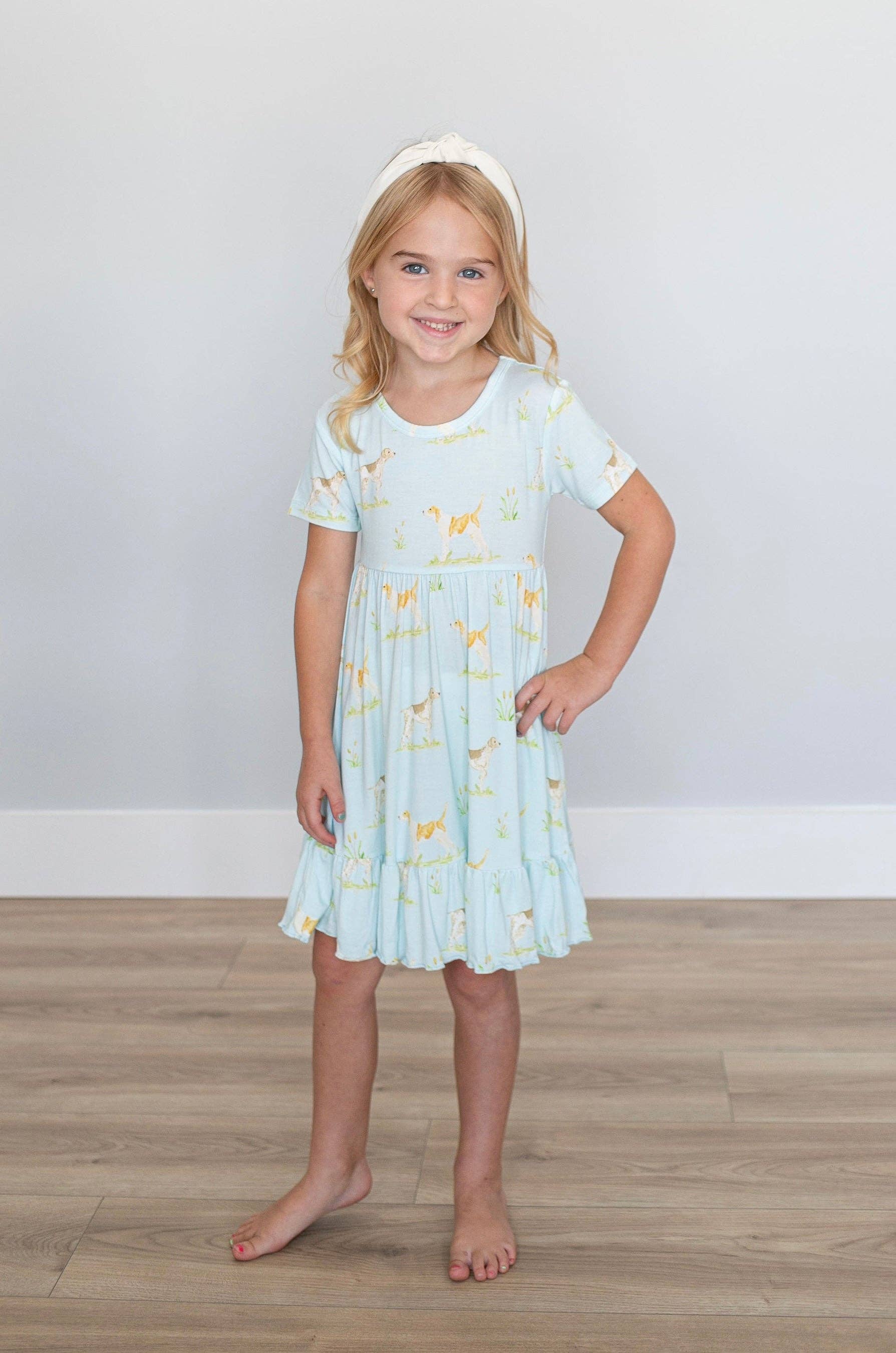 Sweet Bay Clothing - Wholesale Dress - Kids - Hunting Dog Twirl Dress