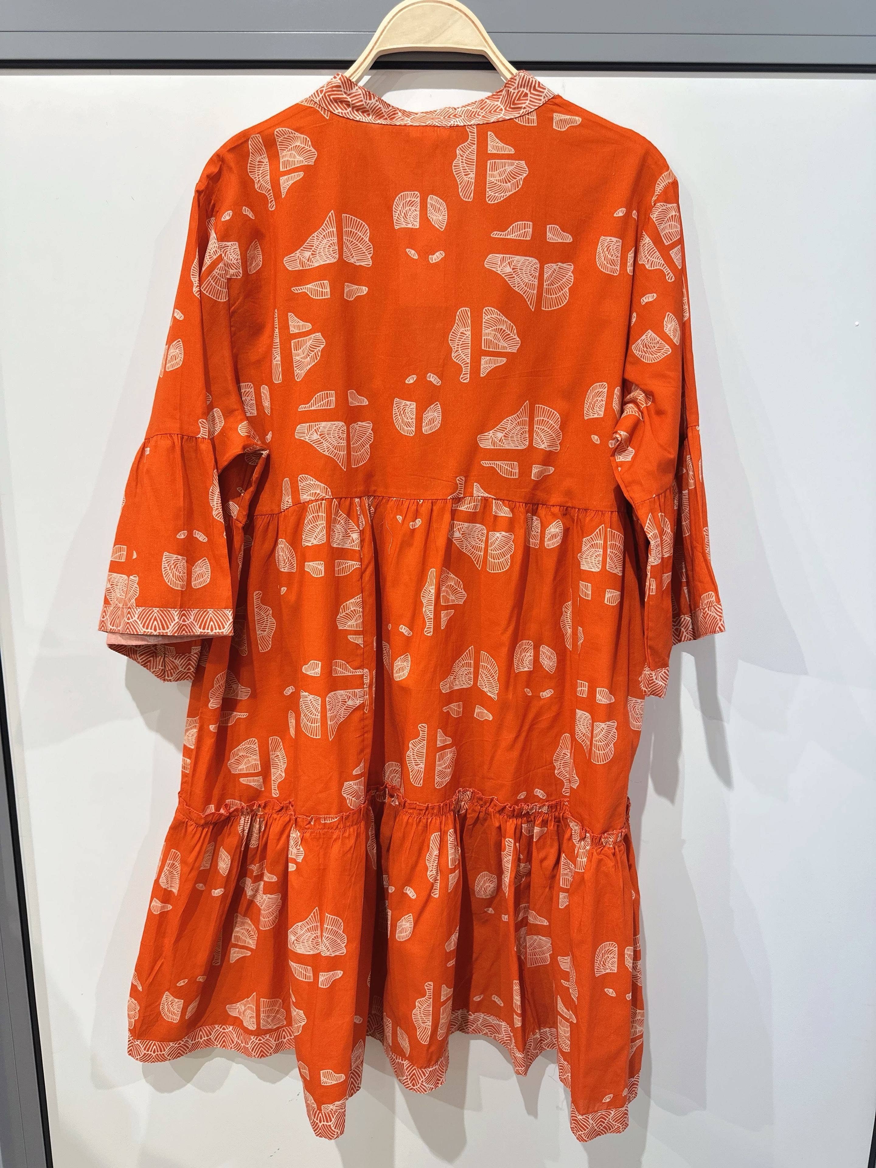 Orice - Wholesale Dress - Women's - Short dress in batik print cotton - Orice10