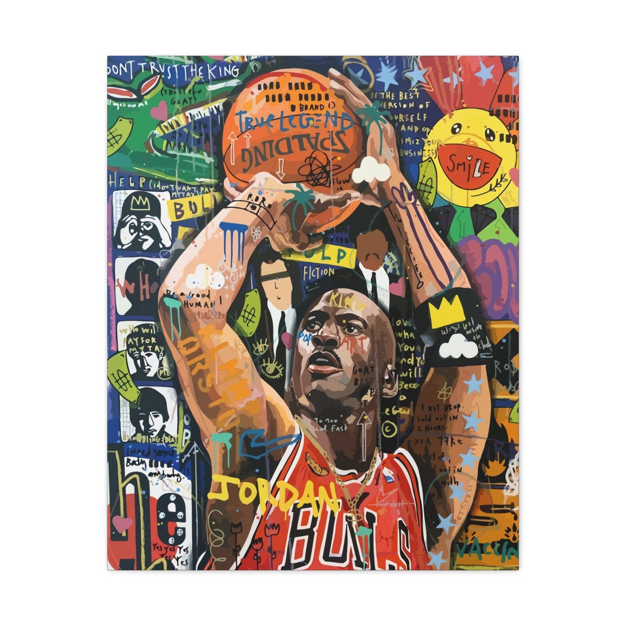 HYPED ART - Wholesale Art Print - Michael Jordan "Graffiti" Canvas4