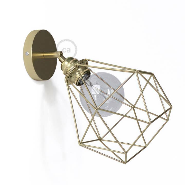 Fermaluce Metal 90° with Diamond lampshade, wall-mounted lamp for wholesale by LIGHTINUP S.R.L.