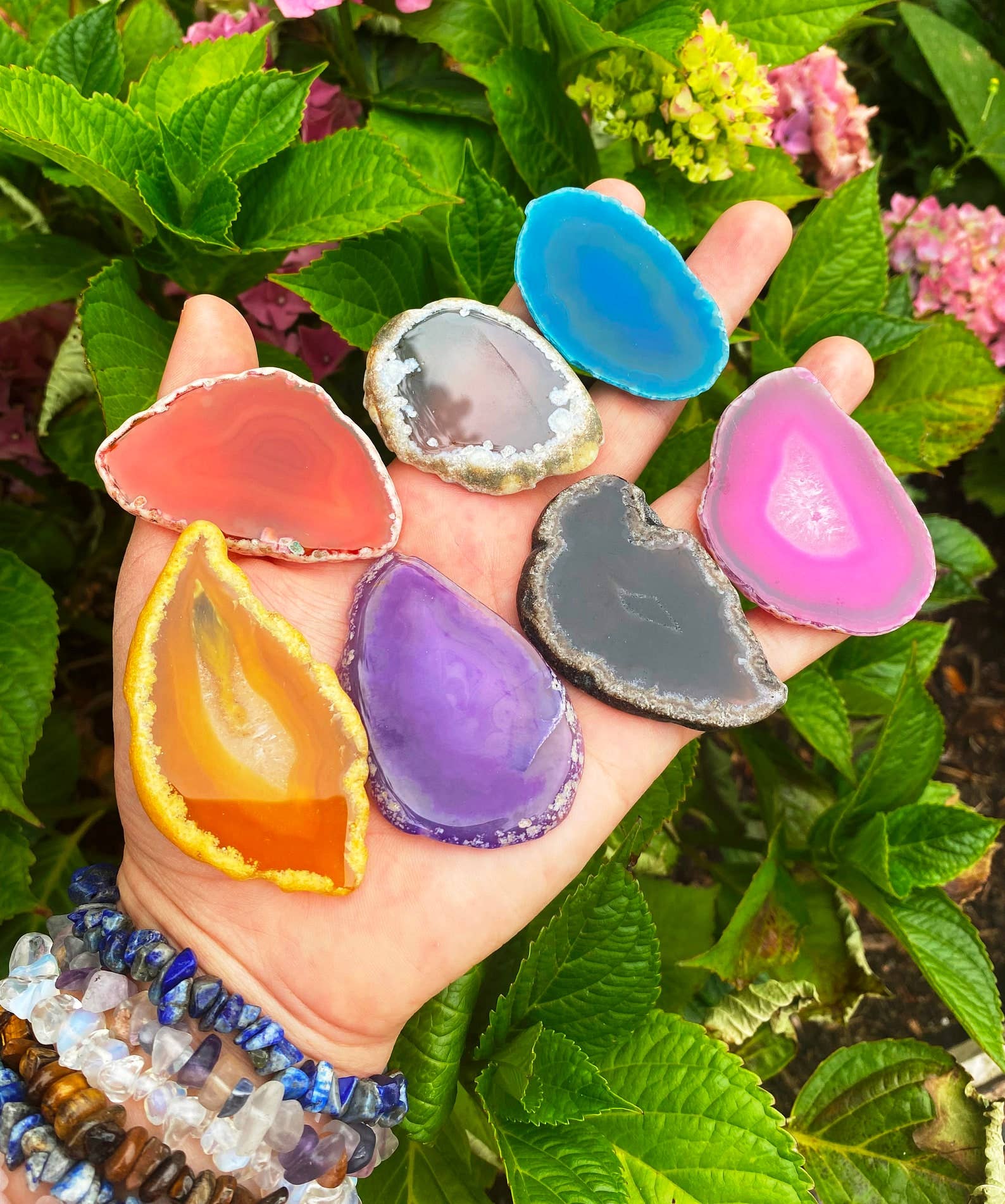 Elf Kendal Hippies – wholesale Spiritual stone/crystal – Agate slice crystal slice gemstone slice rainbow agate Elf2
