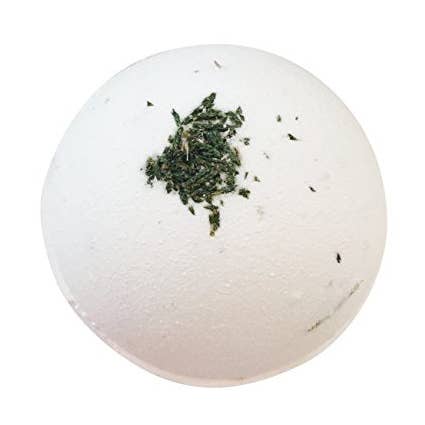 ORGANIC BATH BOMB/ Extra Large (8 oz.) No GMO, No Cruelty, Vegan,100 percent Essential Oils Only (Peppermint & Pine) for wholesale by SOAPIE SHOPPE